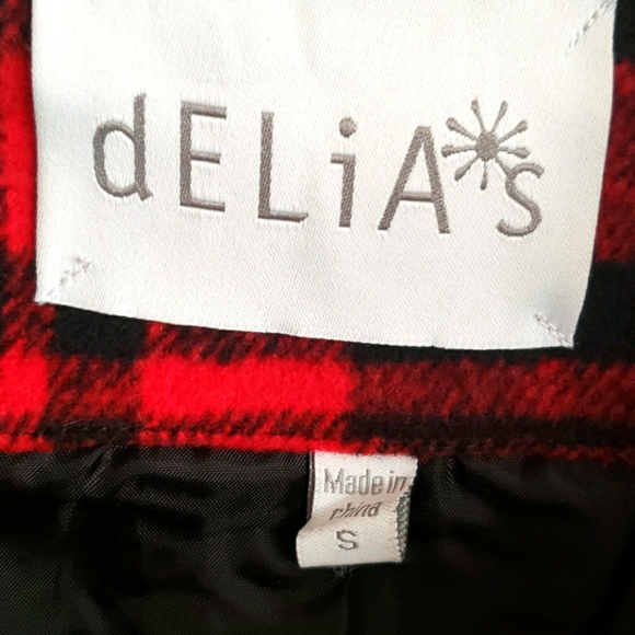 dELiA*s moto bomber plaid jacket - Picture 4 of 6